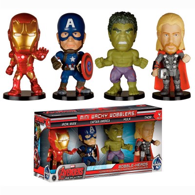 Pack 4 mini cabeçudos Avengers Marvel Age of Ultron