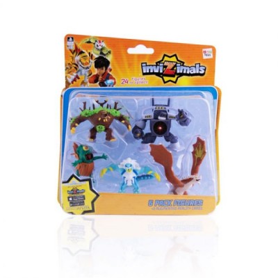 Pack 5 Invizimals + Cartas Figuras Sortidas