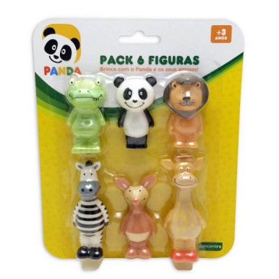 Pack 6 Figuras Colecionáveis Panda