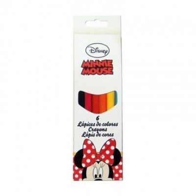 Pack 6 lápis de cor da Minnie Mouse Disney