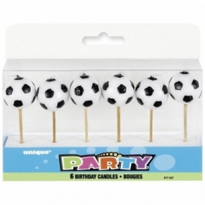 Pack 6 velas de futebol