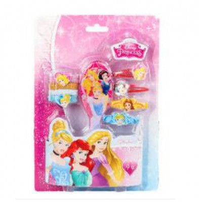 Pack com acessórios cabelo Princesas da Disney
