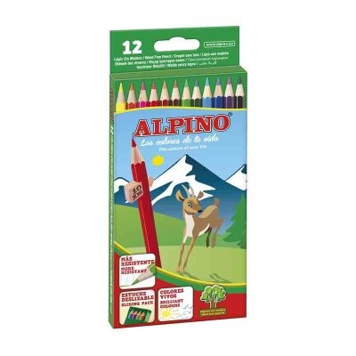 Pack de 12 lápis de cor - Alpino