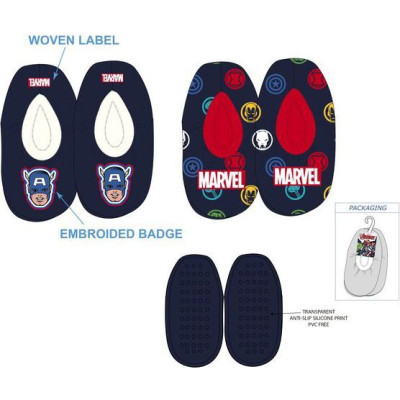 Pantufas Pelo Antiderrapantes Avengers Sortido