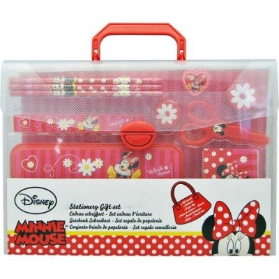 Pasta c/ material escolar Disney Minnie