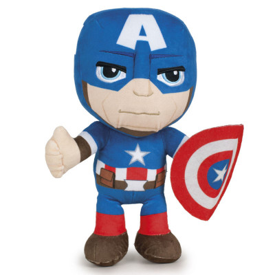 Peluche Capitão América Avengers Marvel 26cm