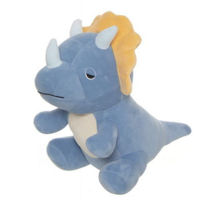 Peluche Dinossauro Triceratops Azul