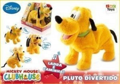 Peluche Pluto Divertido sons e movimentos