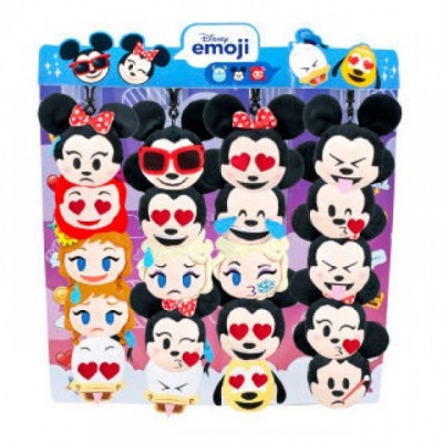 Peluche porta chave 7,5cm  Disney Emoji -  sortido