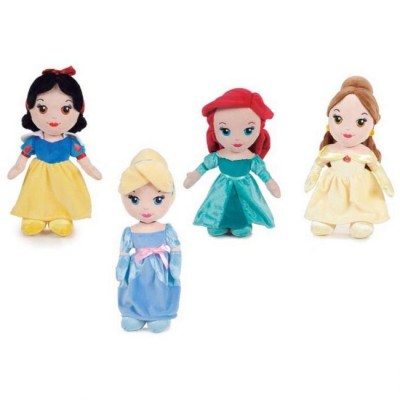 Peluche Princesas Disney 25cm - pack 4