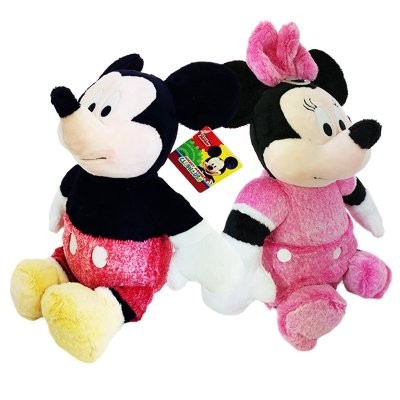 Peluches Disney Mickey e Minnie 35cm - Snuggle Time