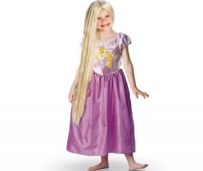 Peruca brilhante Rapunzel 80cm