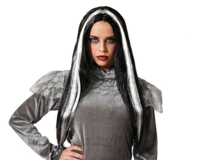 Peruca Preta Halloween