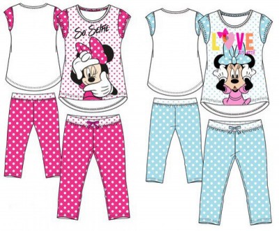 Pijama de manga curta e calça de Minnie Mouse - Sortido
