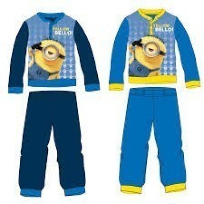 Pijama polar Minions com caixa