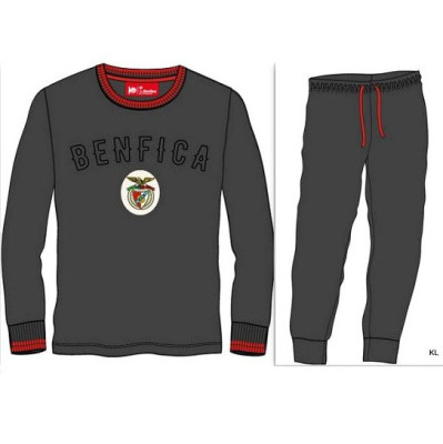 Pijama Veludo Preto S. L. Benfica Criança