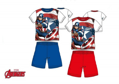 Pijama Verão Capitão América Avengers Marvel Sortido