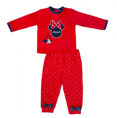 Pijama Vermelho para bebé Minnie Mouse