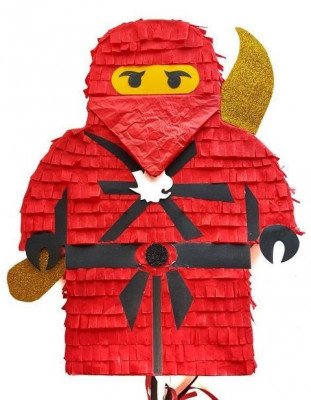 Pinhata Lego Ninjago Vermelho Kai 40cm