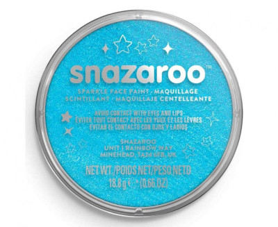Pintura Facial Azul Turquesa Brilhante Snazaroo