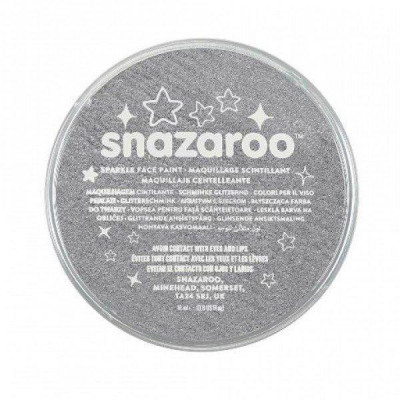 Pintura Facial Snazaroo Cinzento Sparkle 18ml