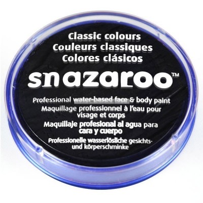 Pintura Facial Snazaroo Preta 18ml