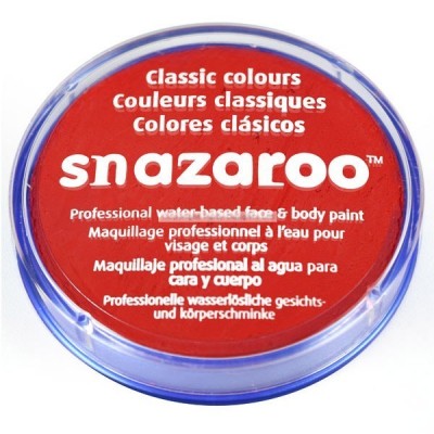 Pintura Facial Snazaroo Vermelho 18ml