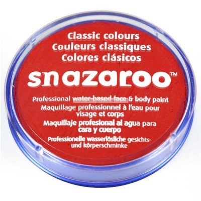 Pintura Facial Snazaroo Vermelho 18ml