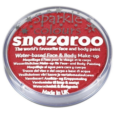 Pintura Facial Snazaroo Vermelho Sparkle 18ml