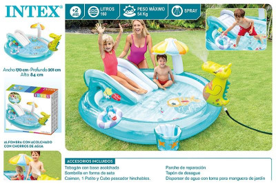 Piscina Insuflável Centro Jogos Crocodilo Intex