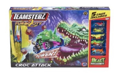 Pista Teamsterz Turbo City Croc Attack Beast Machines