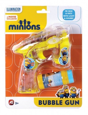 Pistola Bolas Sabão luz e som Minions