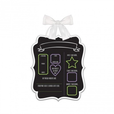 Placa MDF Bebé Milestone 27cm