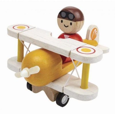 Plan Toys - Avião Clássico com Piloto