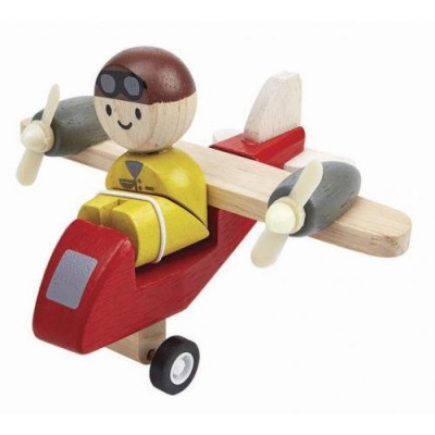 Plan Toys - Avião TurboProp com Piloto