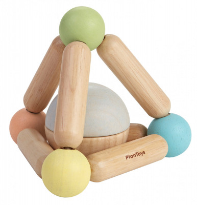 Plan Toys - Brinquedo Apertar Triângulo Pastel Collection