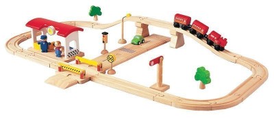 Plan Toys - Pista 38 Peças Madeira