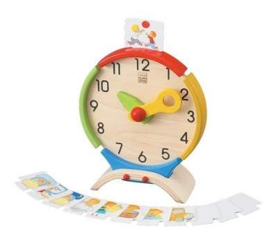Plan Toys - Relógio de Madeira Actividades