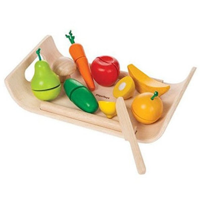 Plan Toys - Sortido de Frutas e Vegetais