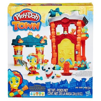 Plasticinas Play-Doh Estação bombeiros town plasticina
