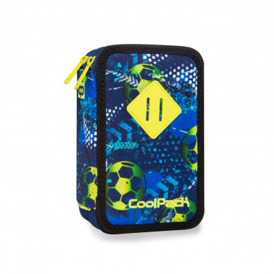 Plumier Triplo CoolPack Football Blue