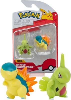 Pokémon 2 Figuras Combate - Larvitar e Cyndaquil