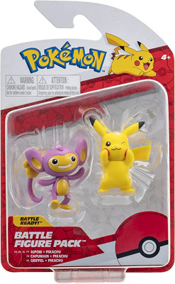 Pokémon 2 Figuras Combate - Pikachu e Aipom