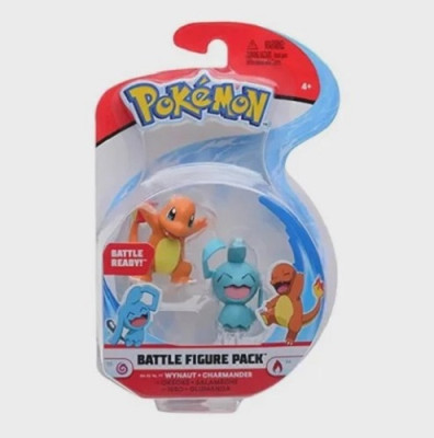 Pokémon 2 Figuras Combate - Wynaut e Charmander