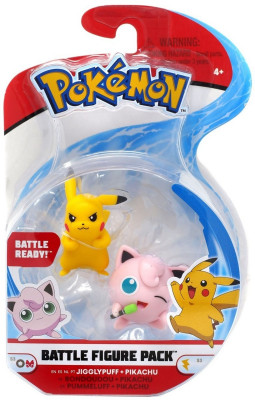 Pokémon Figura Combate Jigglypuff vs Pikachu