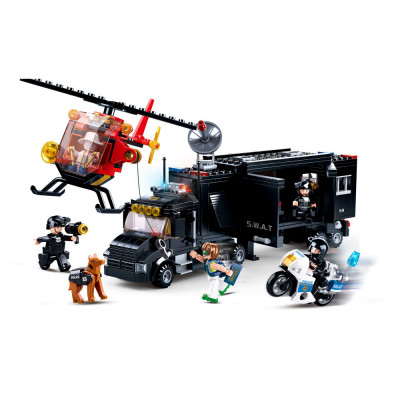 Police II Set Patrulha SWAT 535 pcs Sluban