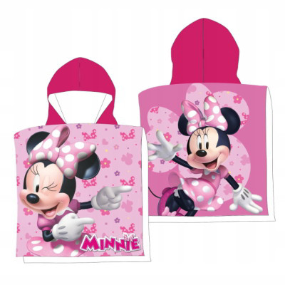Poncho Minnie Mouse Microfibra 50x100cm