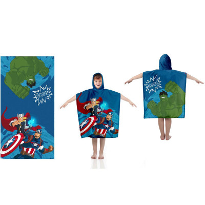 Poncho Praia Algodão Avengers Marvel Hero