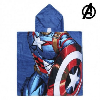 Poncho Praia Algodão Capitão América Avengers
