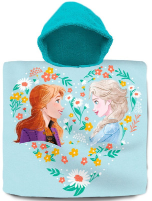 Poncho Praia Algodão Frozen 2 Heart